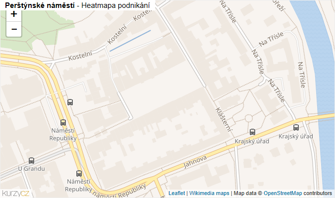 Mapa Perštýnské náměstí - Firmy v ulici.