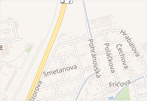 Pištorova v obci Pardubice - mapa ulice