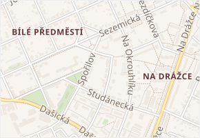Počápelská v obci Pardubice - mapa ulice