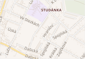 Pod Zahradami v obci Pardubice - mapa ulice