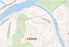 Pod Zámkem v obci Pardubice - mapa ulice