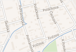 Poláčkova v obci Pardubice - mapa ulice