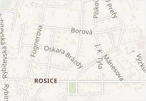 Prokopa Holého v obci Pardubice - mapa ulice