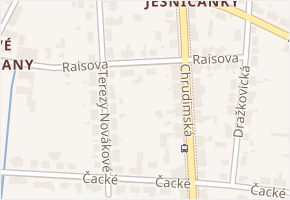 Raisova v obci Pardubice - mapa ulice