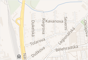 Riegrova v obci Pardubice - mapa ulice