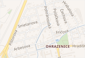 Seifertova v obci Pardubice - mapa ulice