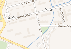 Semtínská v obci Pardubice - mapa ulice