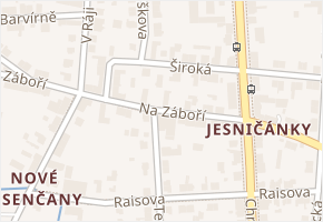 Široká v obci Pardubice - mapa ulice