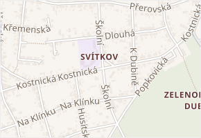 Školní v obci Pardubice - mapa ulice