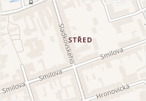 Sladkovského v obci Pardubice - mapa ulice