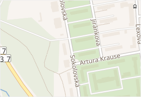 Sokolovská v obci Pardubice - mapa ulice