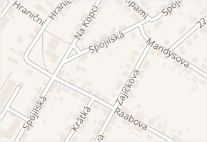 Spojilská v obci Pardubice - mapa ulice