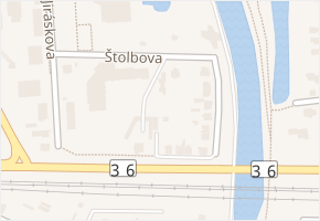 Štolbova v obci Pardubice - mapa ulice