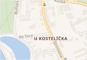 Štrossova v obci Pardubice - mapa ulice