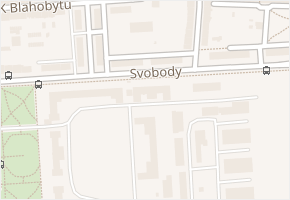 Svobody v obci Pardubice - mapa ulice