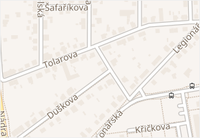 Tolarova v obci Pardubice - mapa ulice