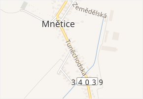 Tuněchodská v obci Pardubice - mapa ulice