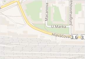 U Marka v obci Pardubice - mapa ulice
