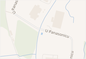 U Panasonicu v obci Pardubice - mapa ulice