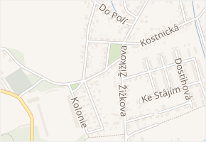 U Parku v obci Pardubice - mapa ulice