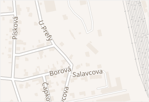 U Prefy v obci Pardubice - mapa ulice