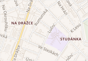 U Školy v obci Pardubice - mapa ulice