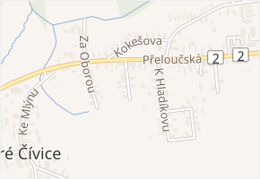 Vašákova v obci Pardubice - mapa ulice