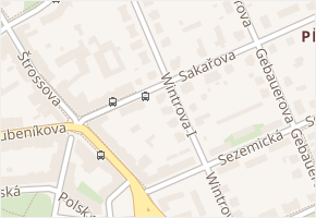 Wintrova I v obci Pardubice - mapa ulice