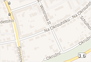 Wintrova II v obci Pardubice - mapa ulice
