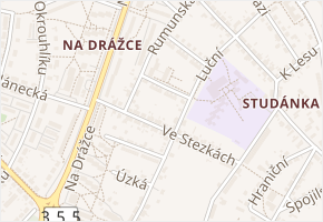 Zahradní v obci Pardubice - mapa ulice
