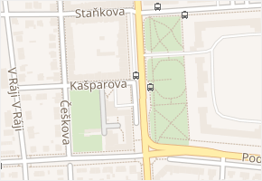 Zborovské náměstí v obci Pardubice - mapa ulice