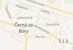 Zminská v obci Pardubice - mapa ulice