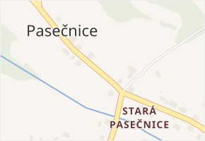 Stará Pasečnice v obci Pasečnice - mapa části obce