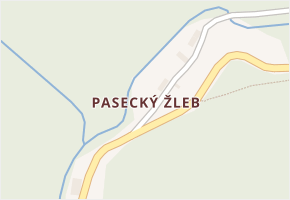 Pasecký Žleb v obci Paseka - mapa části obce