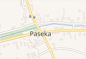 Paseka v obci Paseka - mapa části obce
