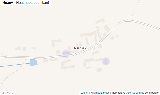 Mapa Nuzov - Firmy v části obce.