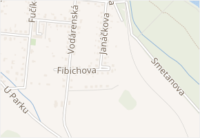Fibichova v obci Paskov - mapa ulice