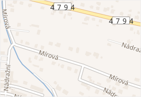 Mírová v obci Paskov - mapa ulice