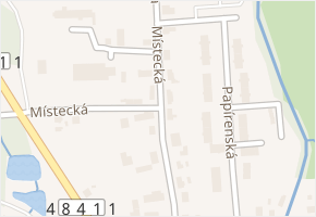 Místecká v obci Paskov - mapa ulice