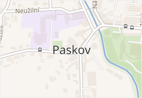 Paskov v obci Paskov - mapa části obce