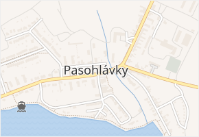 Mušov v obci Pasohlávky - mapa ulice