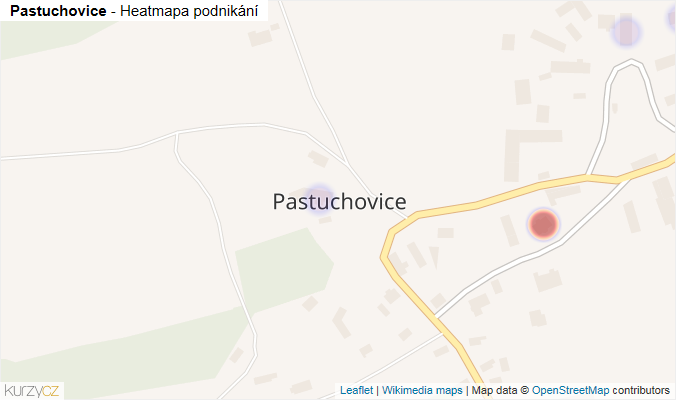 Mapa Pastuchovice - Firmy v části obce.