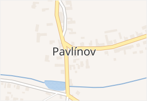 Pavlínov v obci Pavlínov - mapa části obce