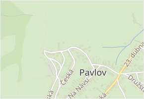 Podhradní v obci Pavlov - mapa ulice