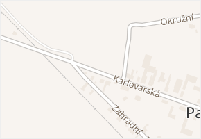 Karlovarská v obci Pavlov - mapa ulice