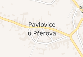 Pavlovice u Přerova v obci Pavlovice u Přerova - mapa části obce