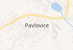 Pavlovice v obci Pavlovice - mapa části obce