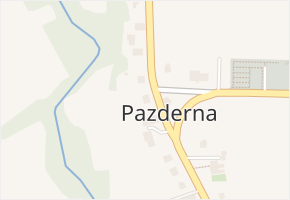 Pazderna v obci Pazderna - mapa části obce