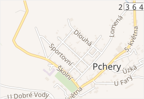 Ivana Olbrachta v obci Pchery - mapa ulice