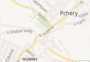 Okružní v obci Pchery - mapa ulice